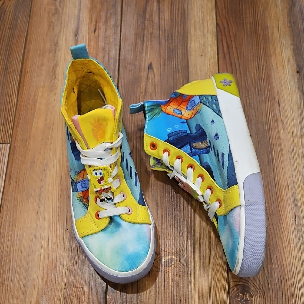 SpongeBob SquarePants Colorful High-Top Sneakers